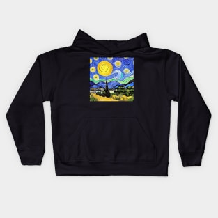 Somewhere in Italy - Van Gogh Style Kids Hoodie